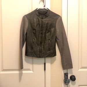NWT Blanc noir army green moto jacket